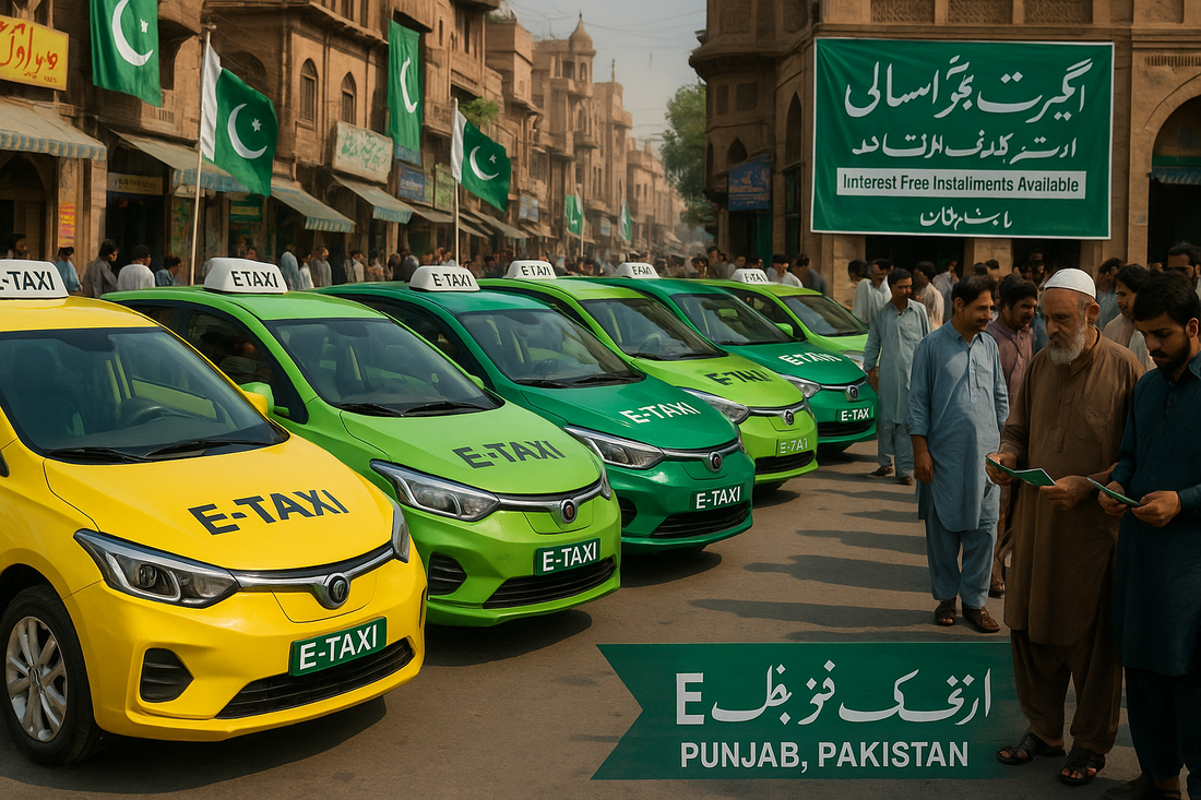 Hundreds of E-Taxis Announced on Interest-Free Installments in Punjab